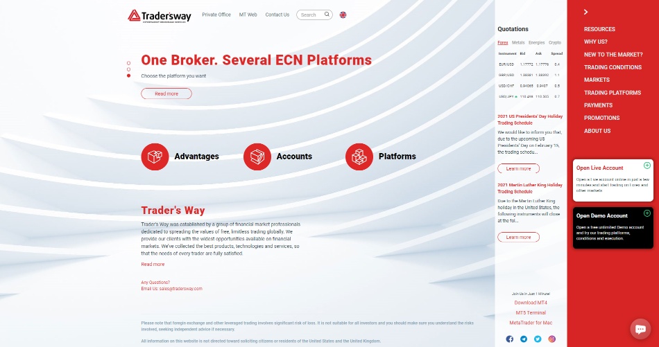 TradersWay Review Landing Page TradersWay Review Landing Page